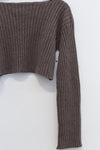 BASERANGE Macaulay Sweater Merino Wool France BAS-KMAL-BM-WI22-0 Mixed Rock Brown KMAL-BM-WI22
